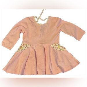 Little Fashionista pink flower top size 6.